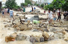 Đường phố Nha Trang đã hết ngập sau khi kênh thoát lũ Đường Đệ bị vỡ